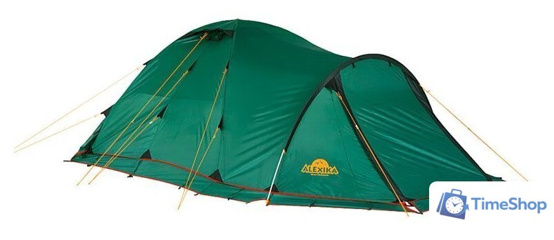 Треккинговая палатка AlexikA Tower 3 Plus Fib (зеленый) - Изображение №3 — Интернет-магазин Time-Shop
