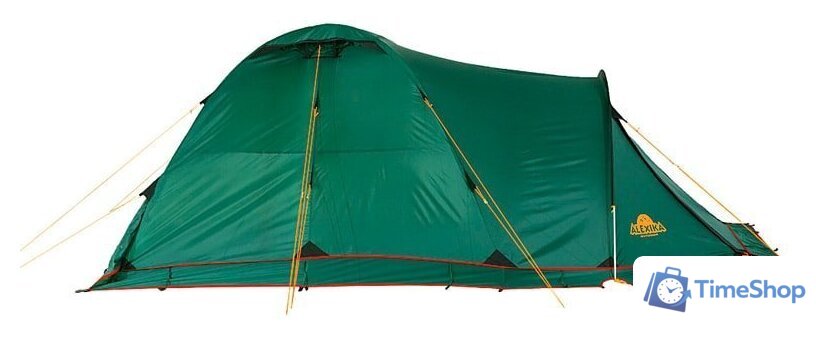 Треккинговая палатка AlexikA Tower 3 Plus Fib (зеленый) - Изображение №2 — Интернет-магазин Time-Shop