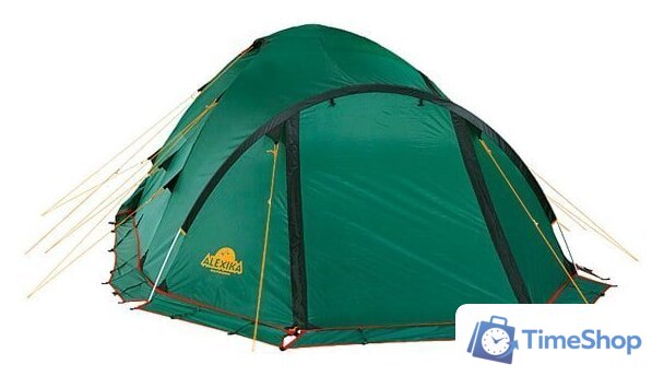 Треккинговая палатка AlexikA Tower 3 Plus Fib (зеленый) - Изображение №4 — Интернет-магазин Time-Shop