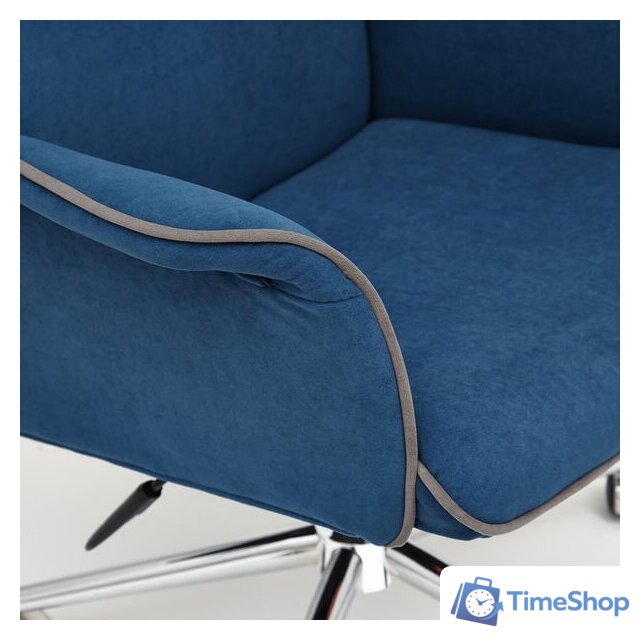 Офисное кресло TetChair Charm (флок, синий) - Изображение №8 — Интернет-магазин Time-Shop