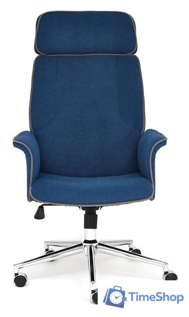 Офисное кресло TetChair Charm (флок, синий) - Изображение №2 — Интернет-магазин Time-Shop