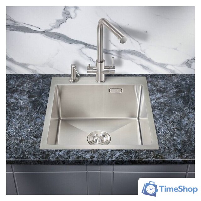 Кухонная мойка Milacio Denia 46 Steel MC.77470 (нержавеющая сталь) - Изображение №3 — Интернет-магазин Time-Shop