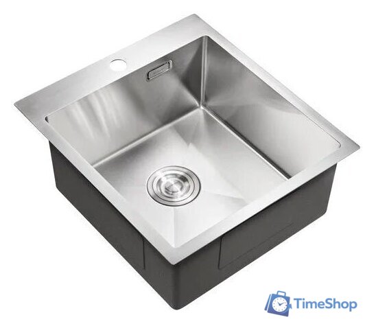 Кухонная мойка Milacio Denia 46 Steel MC.77470 (нержавеющая сталь) - Изображение №1 — Интернет-магазин Time-Shop