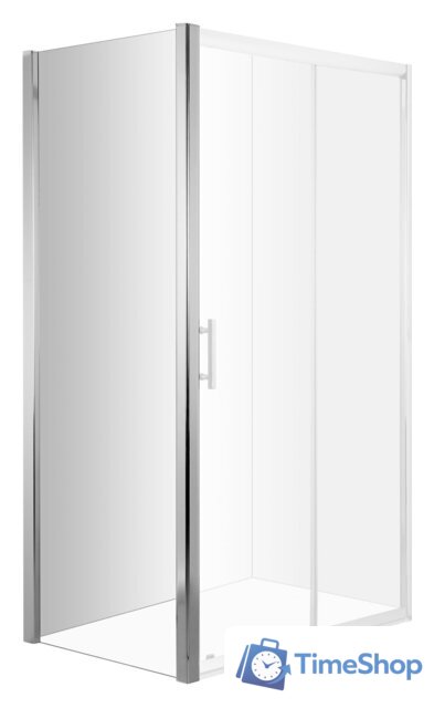 Душевая стенка Deante Cynia 90 KTC 031S (хром/прозрачное) - Изображение №1 — Интернет-магазин Time-Shop
