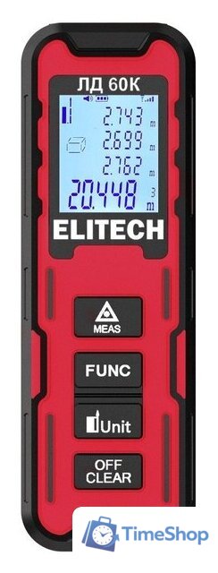 Лазерный дальномер ELITECH ЛД 60К 209206 - Изображение №1 — Интернет-магазин Time-Shop