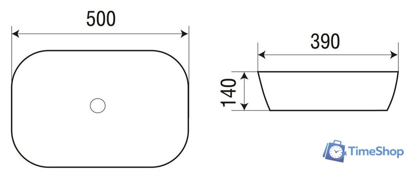 Умывальник WeltWasser Elbach M2195 BDG - Изображение №2 — Интернет-магазин Time-Shop