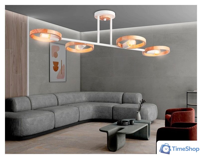 Люстра средней высоты Ambrella light Traditional TR8247/4 WH/LWD - Изображение №8 — Интернет-магазин Time-Shop