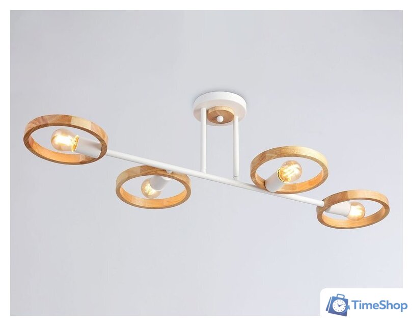 Люстра средней высоты Ambrella light Traditional TR8247/4 WH/LWD - Изображение №2 — Интернет-магазин Time-Shop