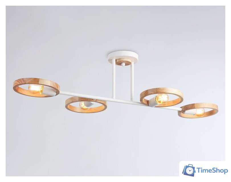Люстра средней высоты Ambrella light Traditional TR8247/4 WH/LWD - Изображение №3 — Интернет-магазин Time-Shop