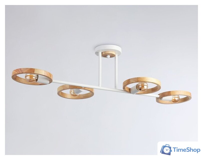 Люстра средней высоты Ambrella light Traditional TR8247/4 WH/LWD - Изображение №4 — Интернет-магазин Time-Shop