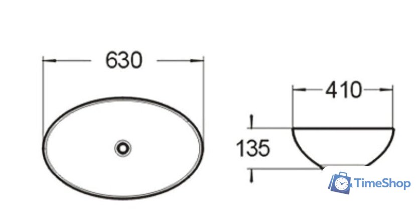 Умывальник SantiLine SL-1019 - Изображение №2 — Интернет-магазин Time-Shop