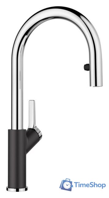 Смеситель Blanco Carena-S 526172 (black/chrome) - Изображение №1 — Интернет-магазин Time-Shop