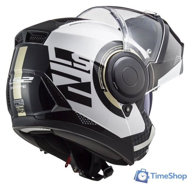 Мотошлем LS2 FF902 Scope Arch (S, белый/серый) - Изображение №12 — Интернет-магазин Time-Shop