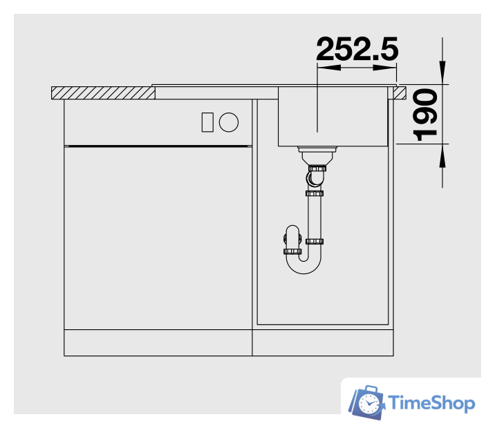 Кухонная мойка Blanco Legra 45 S (черный) - Изображение №4 — Интернет-магазин Time-Shop