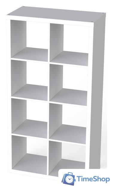 Стеллаж Mio Tesoro Фора 8 (белый) - Изображение №1 — Интернет-магазин Time-Shop