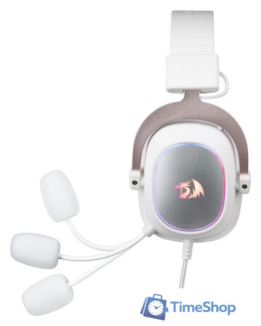 Наушники Redragon Zeus X (белый/розовый) - Изображение №5 — Интернет-магазин Time-Shop
