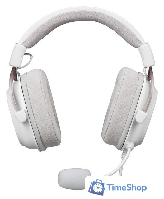 Наушники Redragon Zeus X (белый/розовый) - Изображение №2 — Интернет-магазин Time-Shop