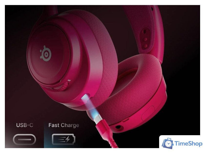 Наушники SteelSeries Arctis Nova 7X Wireless Gen 2 (для Xbox, розовый) - Изображение №10 — Интернет-магазин Time-Shop
