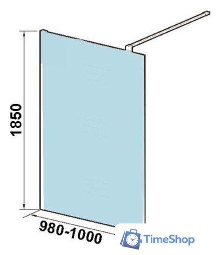 Душевая стенка WeltWasser WW400 100G-1 - Изображение №3 — Интернет-магазин Time-Shop