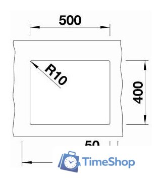 Кухонная мойка Blanco Subline 500-U Black Edition 526340 (черный) - Изображение №3 — Интернет-магазин Time-Shop