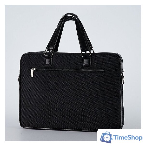 Мужская сумка Poshete 249-8230-8-BLK (черный) - Изображение №3 — Интернет-магазин Time-Shop