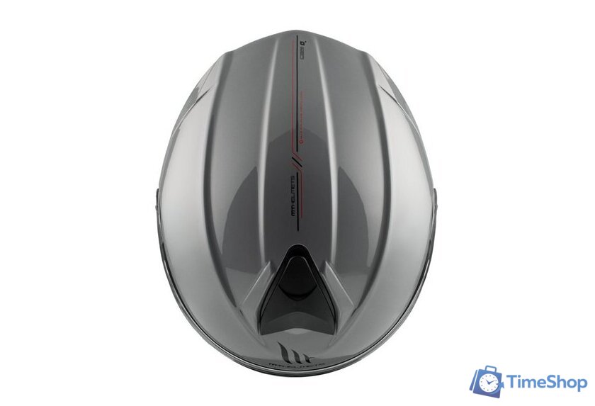 Мотошлем MT Helmets Genesis SV Solid A12 (L, серый глянцевый) - Изображение №8 — Интернет-магазин Time-Shop