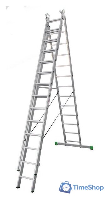 Лестница-стремянка Новая высота NV 223 алюминиевая трёхсекционная 3x13 ступеней - Изображение №6 — Интернет-магазин Time-Shop