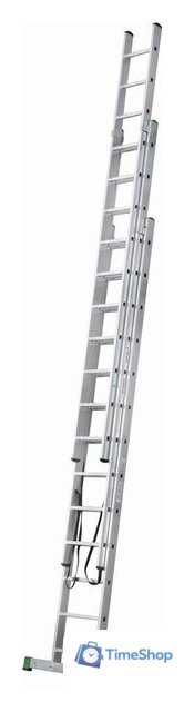 Лестница-стремянка Новая высота NV 223 алюминиевая трёхсекционная 3x13 ступеней - Изображение №4 — Интернет-магазин Time-Shop