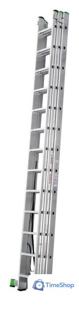 Лестница-стремянка Новая высота NV 223 алюминиевая трёхсекционная 3x13 ступеней - Изображение №3 — Интернет-магазин Time-Shop