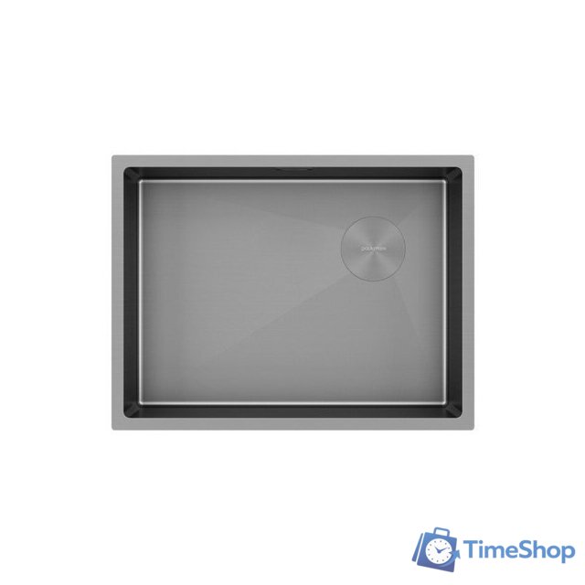 Кухонная мойка Paulmark NEXT-SKEW 58 Uni PM885844-MG (серый/серый матовый) - Изображение №1 — Интернет-магазин Time-Shop