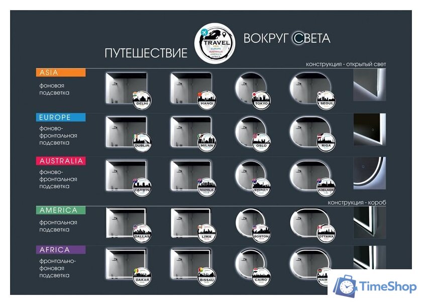  Алмаз-Люкс Зеркало Darwin 12080s-6 120x80 - Изображение №9 — Интернет-магазин Time-Shop