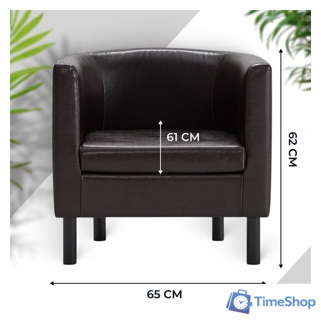 Интерьерное кресло Mio Tesoro Агата 351 (коричневый 87) - Изображение №3 — Интернет-магазин Time-Shop