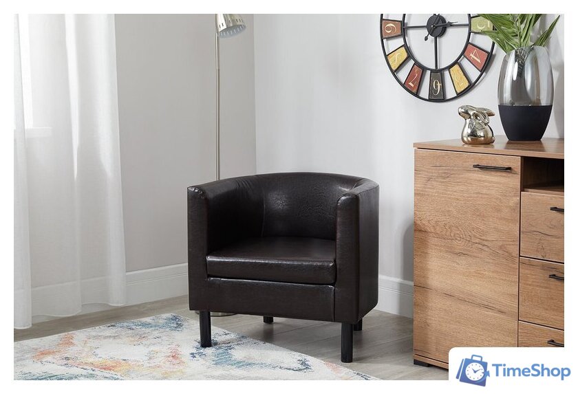 Интерьерное кресло Mio Tesoro Агата 351 (коричневый 87) - Изображение №14 — Интернет-магазин Time-Shop