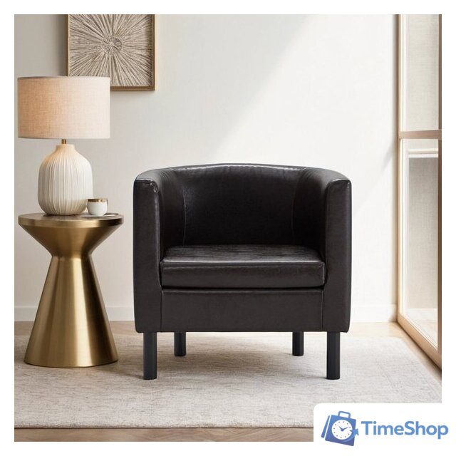 Интерьерное кресло Mio Tesoro Агата 351 (коричневый 87) - Изображение №5 — Интернет-магазин Time-Shop