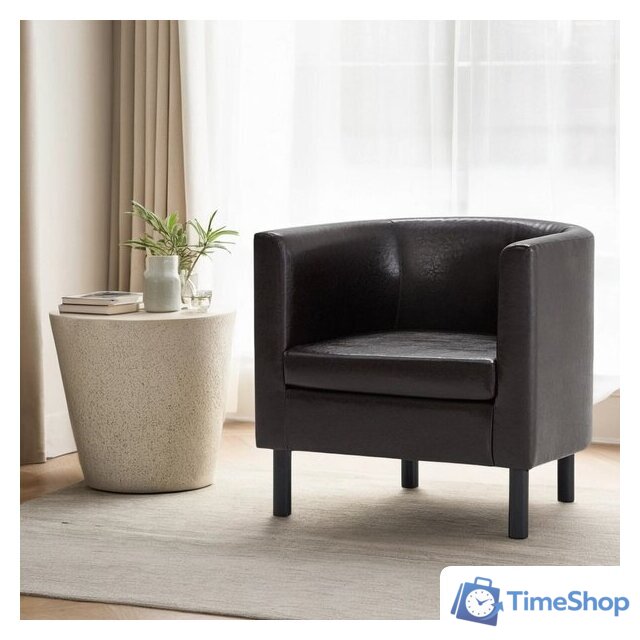 Интерьерное кресло Mio Tesoro Агата 351 (коричневый 87) - Изображение №4 — Интернет-магазин Time-Shop