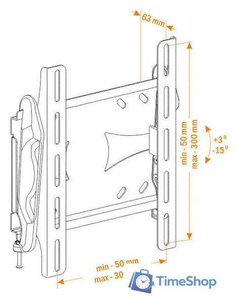 Кронштейн для телевизора Holder LCDS-5010 - Изображение №5 — Интернет-магазин Time-Shop