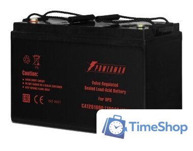 Аккумулятор для ИБП Powerman CA121000/UPS (12В/100 А·ч) - Изображение №1 — Интернет-магазин Time-Shop