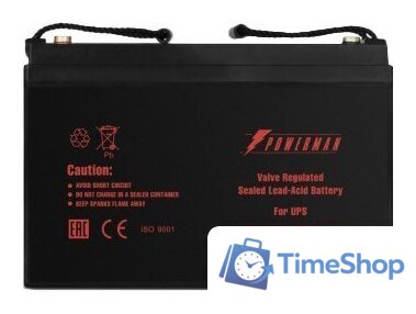 Аккумулятор для ИБП Powerman CA121000/UPS (12В/100 А·ч) - Изображение №2 — Интернет-магазин Time-Shop