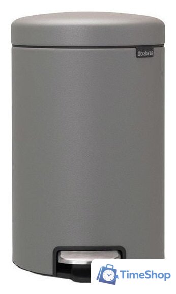 Мусорное ведро Brabantia Pedal Bin NewIcon 12 л (минерально-серый) - Изображение №1 — Интернет-магазин Time-Shop