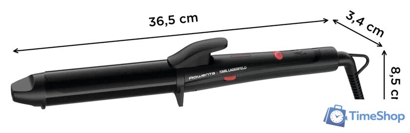 Круглая  плойка Rowenta Karl Lagerfeld CF323LF0 - Изображение №2 — Интернет-магазин Time-Shop