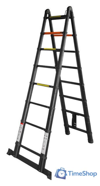 Лестница-трансформер RockForce RF-UP250-M (2x8 ступеней) - Изображение №1 — Интернет-магазин Time-Shop