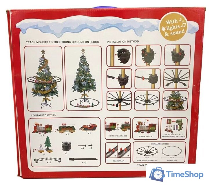 Набор железной дороги Labalu Рождественский поезд на елку 288 - Изображение №7 — Интернет-магазин Time-Shop
