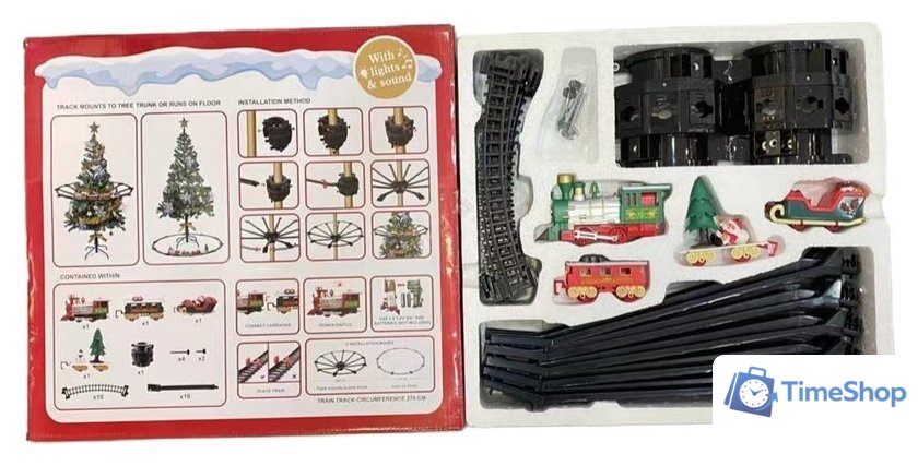 Набор железной дороги Labalu Рождественский поезд на елку 288 - Изображение №5 — Интернет-магазин Time-Shop