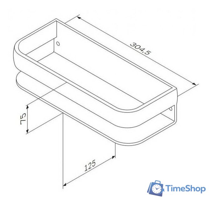 AM.PM Полка Sensation A3034800 - Изображение №3 — Интернет-магазин Time-Shop