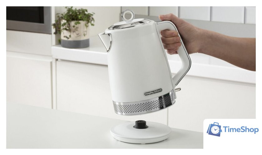 Электрический чайник Morphy Richards Illuminated White 108021 - Изображение №2 — Интернет-магазин Time-Shop