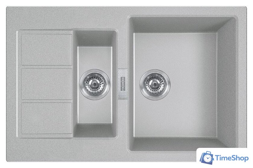 Кухонная мойка Franke Sirius 2.0 S2D 651-78 Tectonite 143.0628.386 (серый) - Изображение №1 — Интернет-магазин Time-Shop
