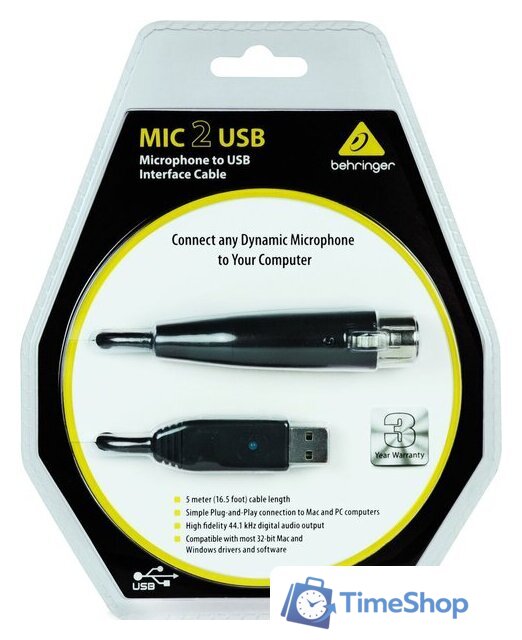 Кабель Behringer Mic 2 USB - Изображение №3 — Интернет-магазин Time-Shop