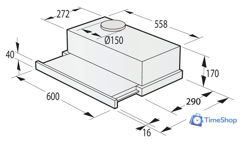 Кухонная вытяжка Gorenje TH60E3W - Изображение №2 — Интернет-магазин Time-Shop