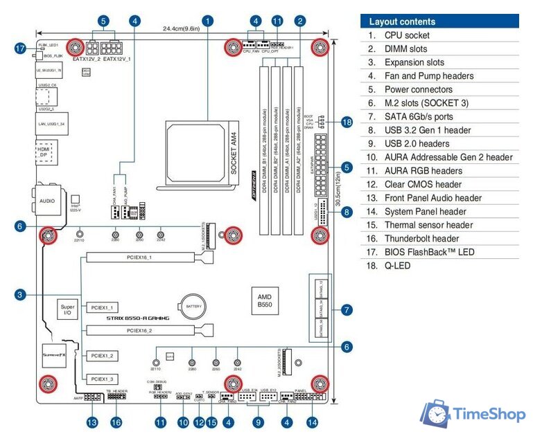 Материнская плата ASUS ROG Strix B550-A Gaming - Изображение №5 — Интернет-магазин Time-Shop