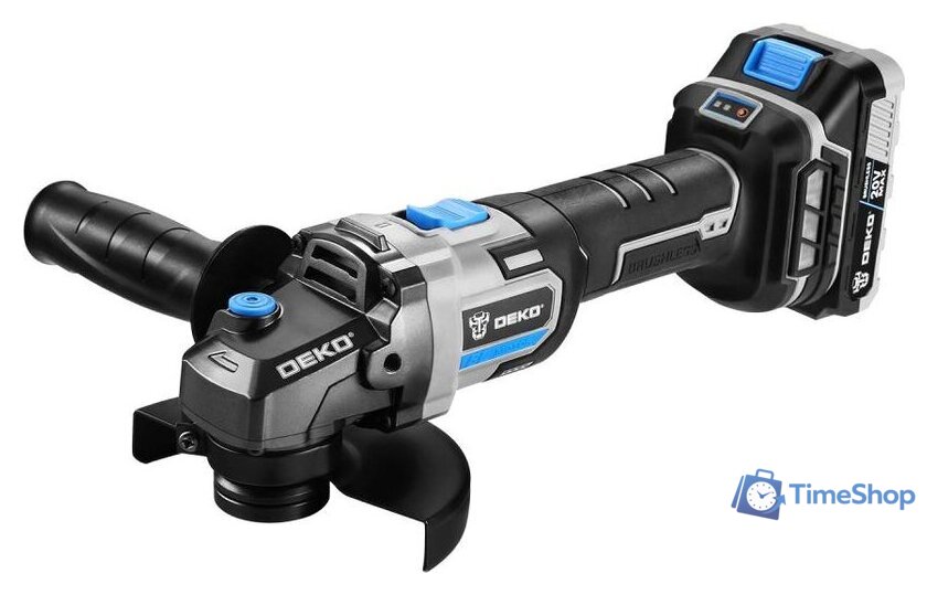 Угловая шлифмашина Deko DKAG20 (с 1-им АКБ) - Изображение №4 — Интернет-магазин Time-Shop